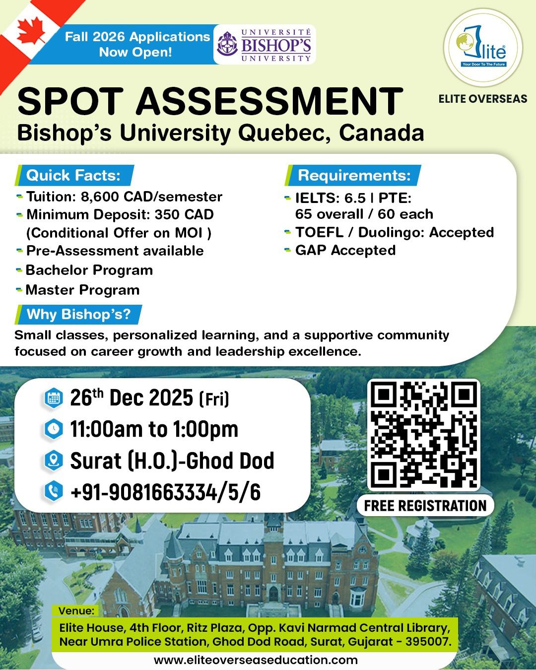 Spot Assessment - Bishop’s University, Canada